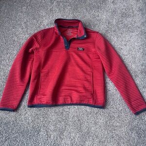 L.L. Bean Airlight knit Orange Pullover - men’s Medium